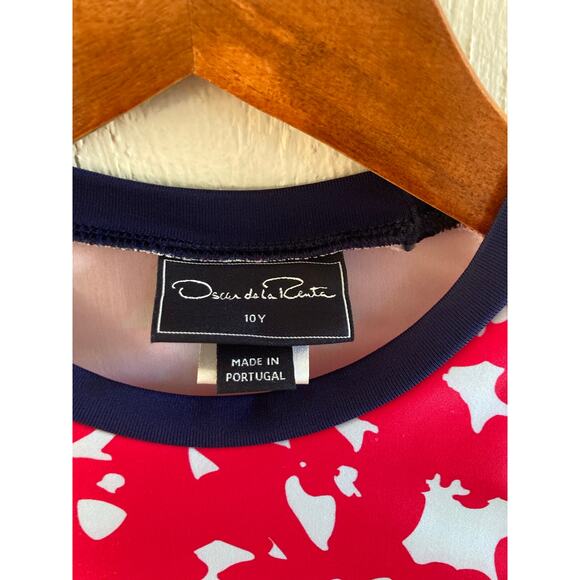 Oscar De La Renta Girls' Kids Printed Rashguard Top Age 10 Floral Swim Surf - Picture 3 of 7